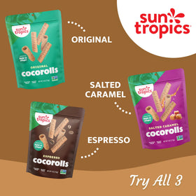 Sun Tropics CocoRolls Original Snack Serve, ideal for sharing with friends.