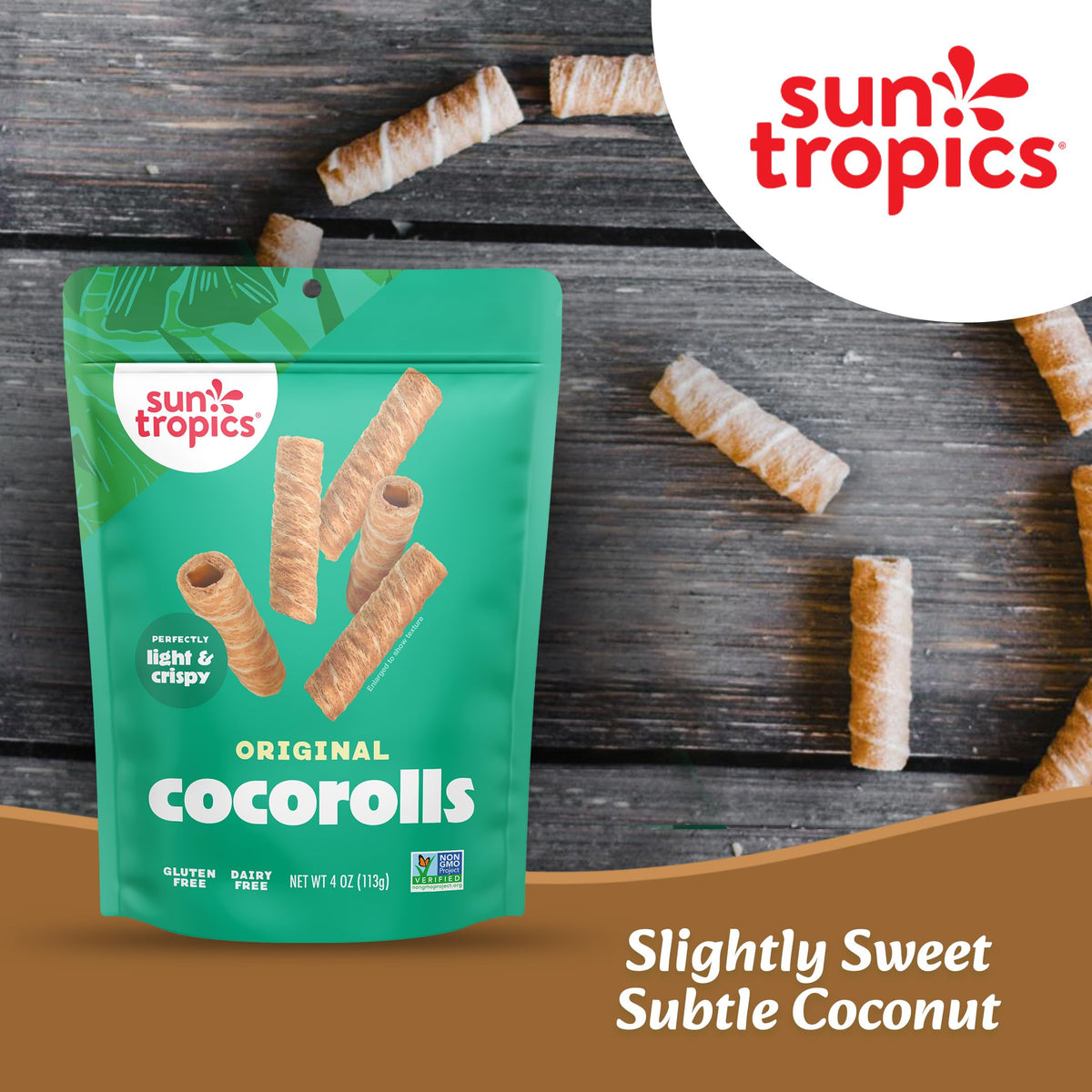 Salted Caramel flavor CocoRolls offering a sweet-savory crunch