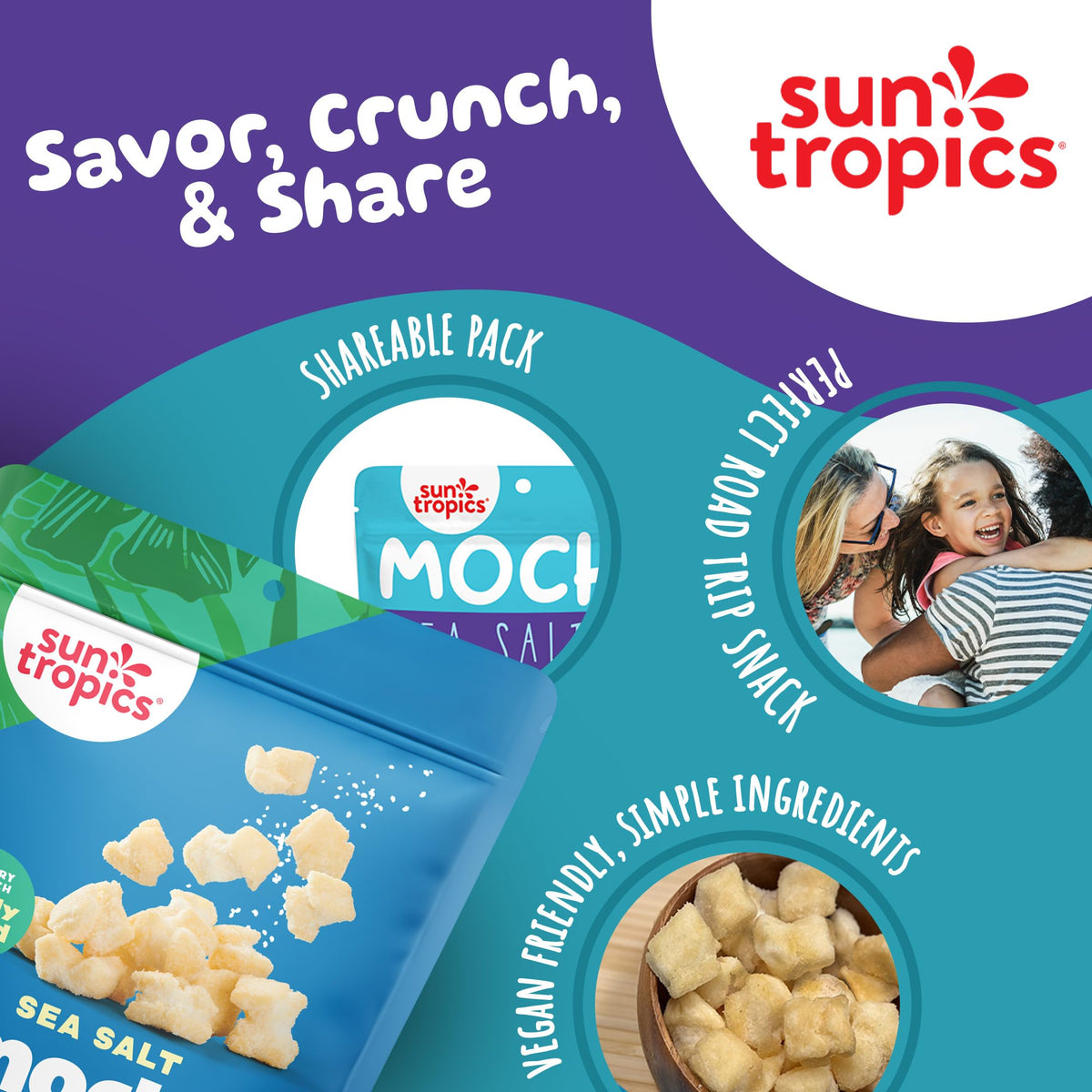 Sun Tropics Mochi Crunch Golden Curry bites with warm flavor appeal.
