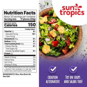Sun Tropics Mochi Crunch on-the-go snack in a single pack display.