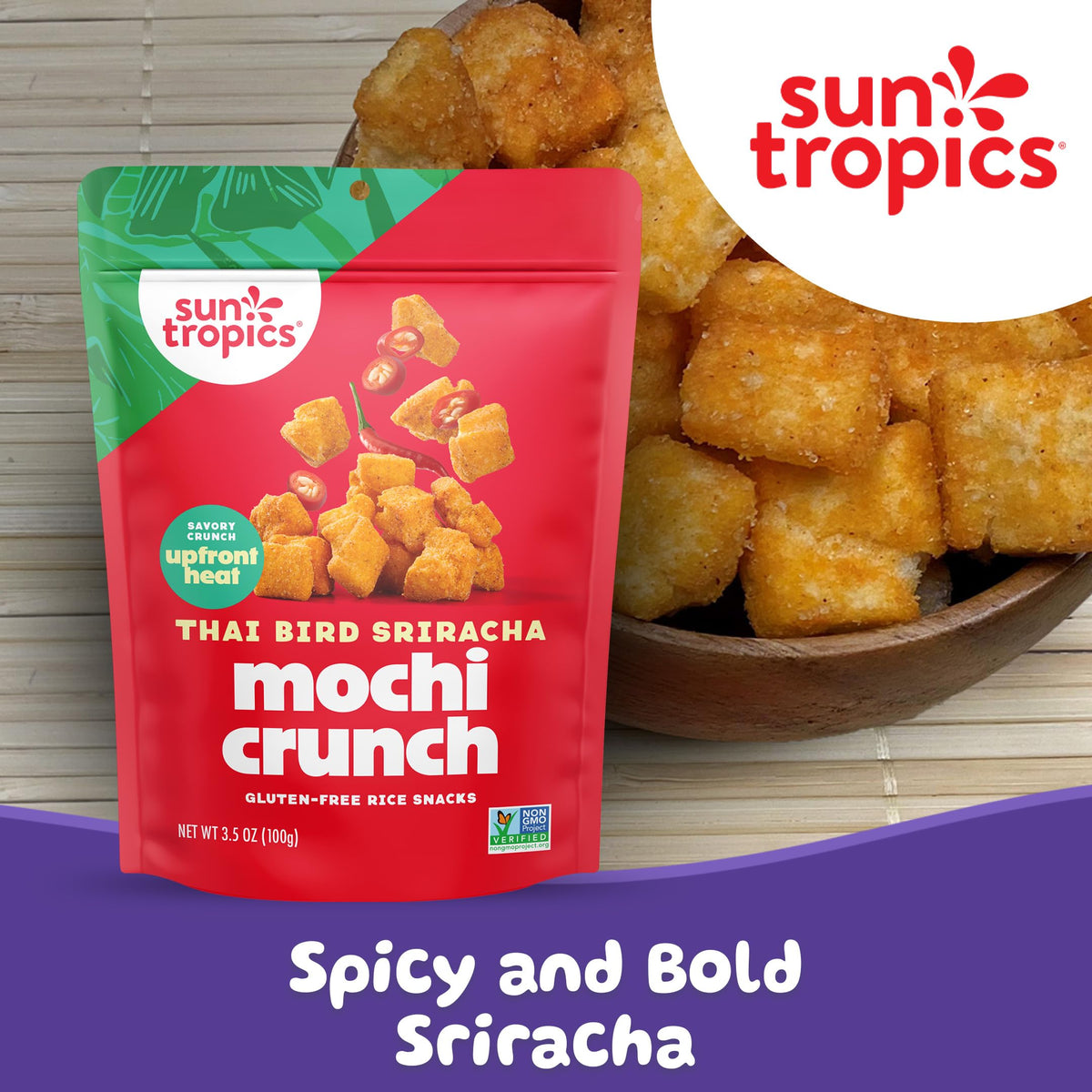 Sun Tropics resealable pouch enabling easy on-the-go snacking