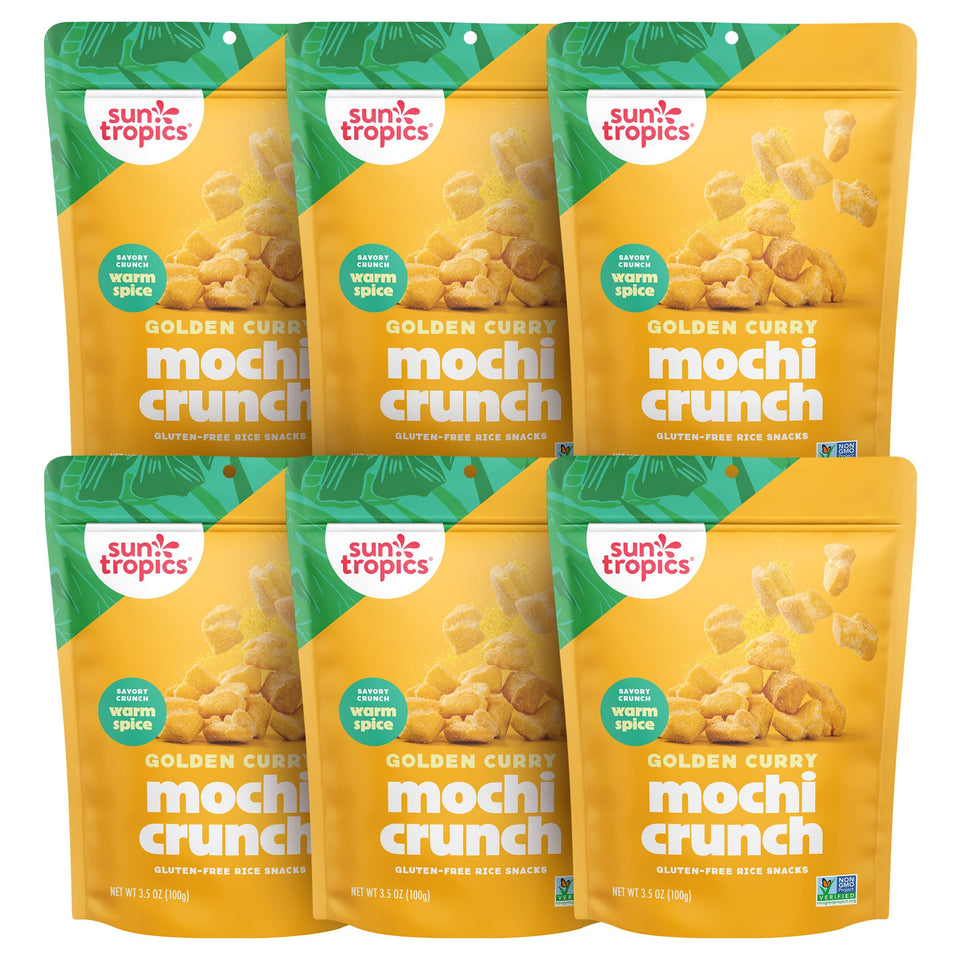 Sun Tropics Mochi Snack Bites Sea Salt Pack, gluten-free crunch for on-the-go