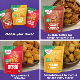 Sun Tropics Mochi Snack Bites Sea Salt flavor offers light, crispy satisfaction