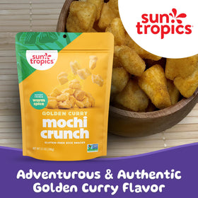 Sun Tropics Mochi Snack Bites Thai Bird Sriracha Pack, spicy mochi bite