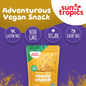 Sun Tropics Mochi Snack Bites Travel Pack, resealable pouch for on-the-go