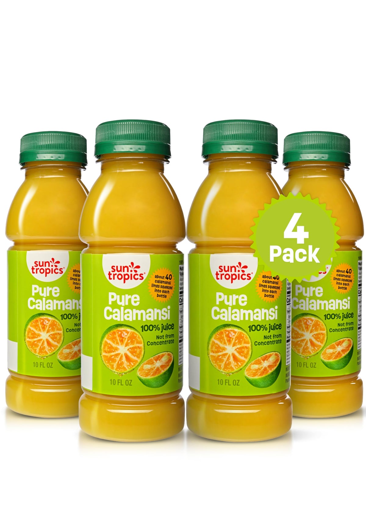 Sun Tropics calamansi juice bottle offers pure, additive-free flavor for everyday drinks.