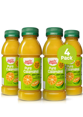 Sun Tropics calamansi juice bottle offers pure, additive-free flavor for everyday drinks.