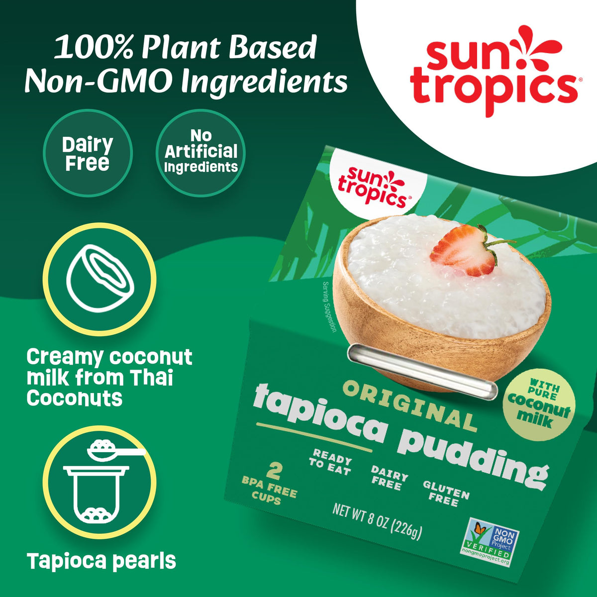 Sun Tropics ready-to-eat 4oz cups for convenient snacking
