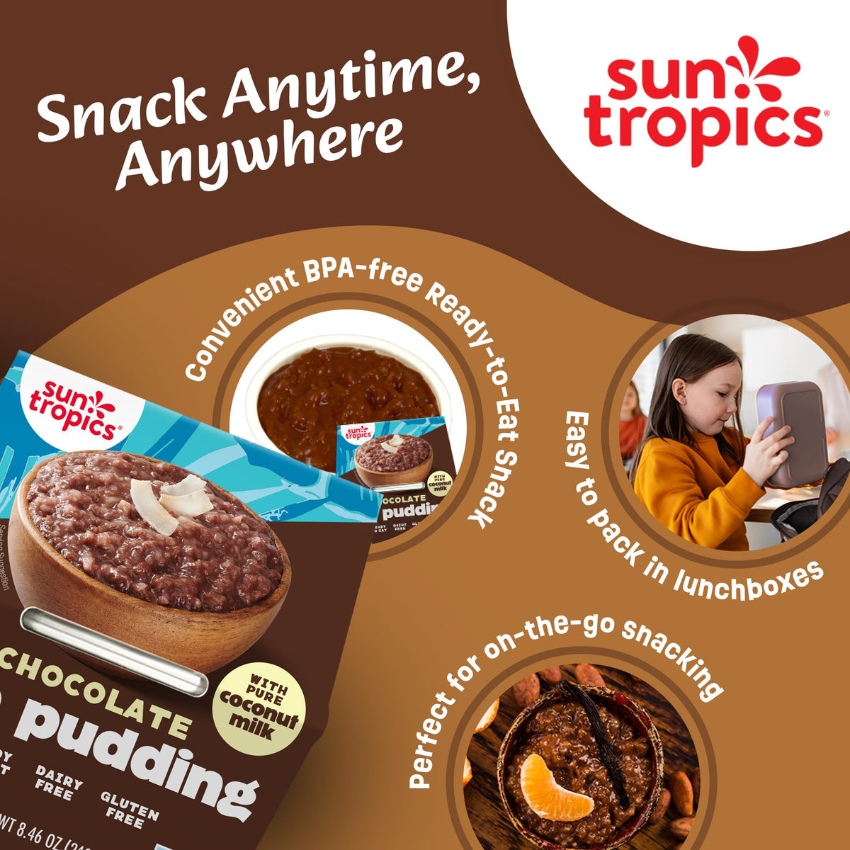 Ready-to-eat cups ideal for lunchboxes and on-the-go snacks.