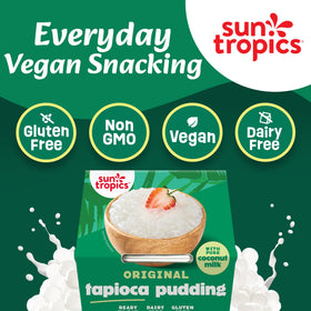 Sun Tropics serving ideas with fresh fruit, nuts, and spices