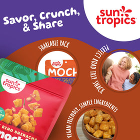 Sun Tropics Thai Bird Sriracha bites with vibrant color and spicy aroma