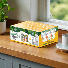 Real sugar and natural flavor in Sunberry Farms mango nectar.