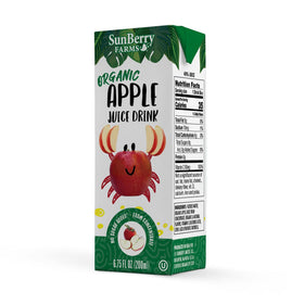 Sunberry Farms Fruit Punch juice box with vibrant color, kid-friendly