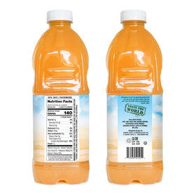 Sunberry Farms POG Nectar poured over ice in a chilled glass for a refreshing sip.