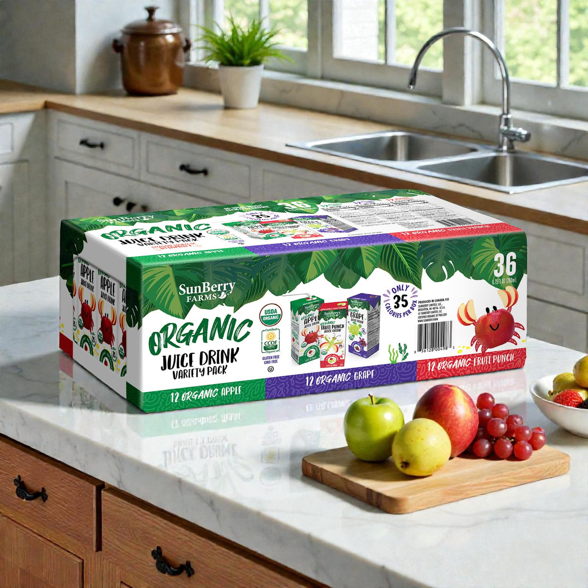 Sunberry Farms Shelf-stable packaging, no refrigeration before opening