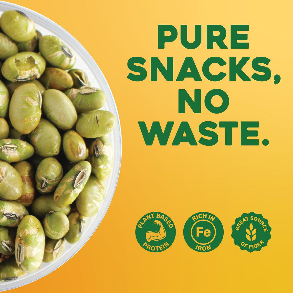 Sunbest Natural edamame as salad topping demonstrating versatile, gluten-free crunch.