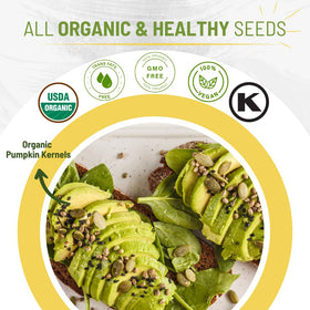 Sunbest Natural Organic Raw Pumpkin Seeds closeup shelled for nutritious snacking