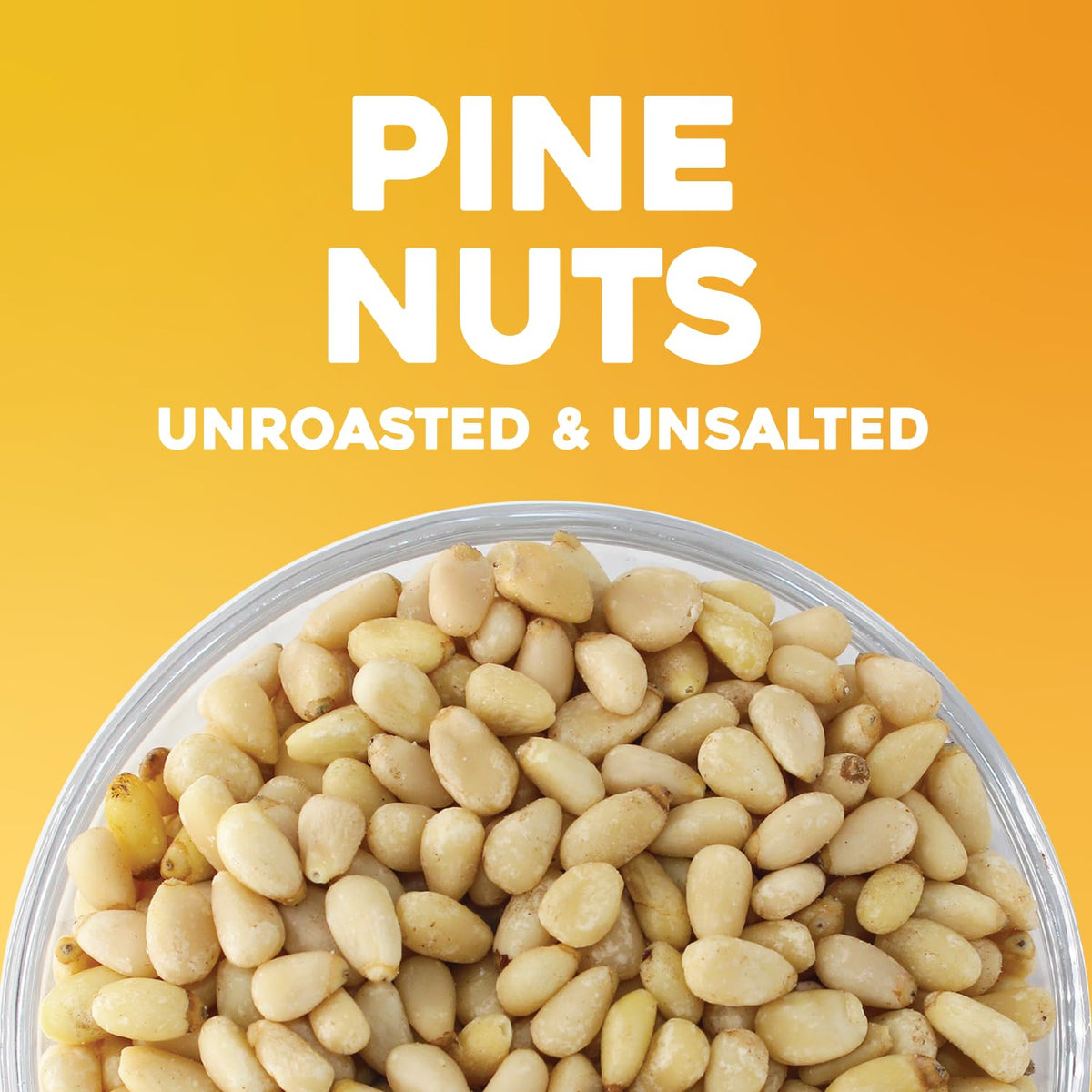 SUNBEST NATURAL pine nuts on salad; adds nutty crunch and flavor.