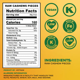 Sunbest Natural unsalted raw cashews highlight a simple, unroasted ingredient for healthy recipes