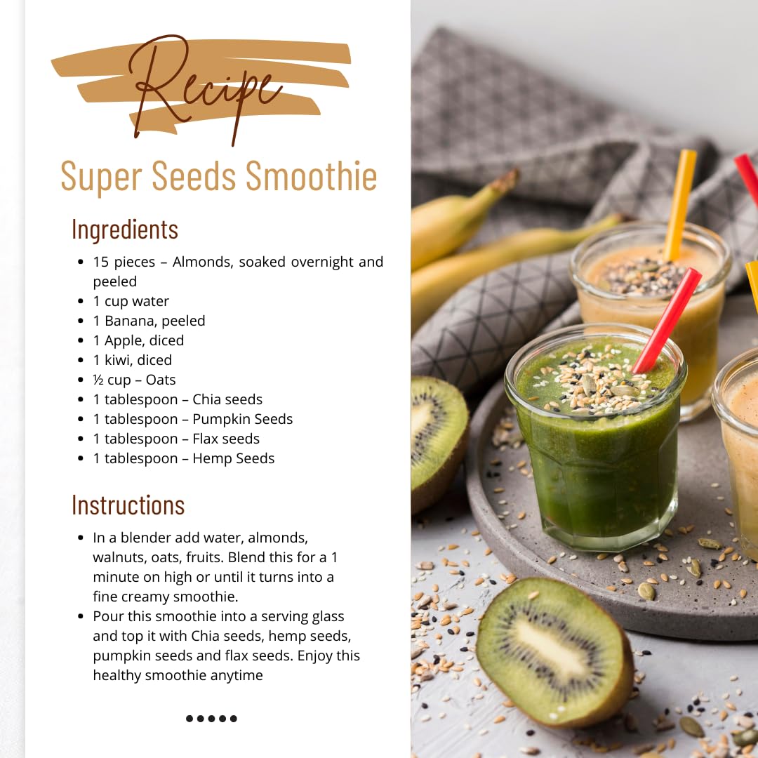 Sunbest Natural Super Seeds Mix baking bowl displays raw, protein-packed seeds