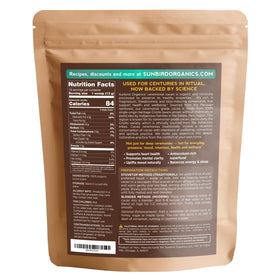 Sunbird Organics melt-pieces perfect for quick, velvety cacao drinks with minimal prep.