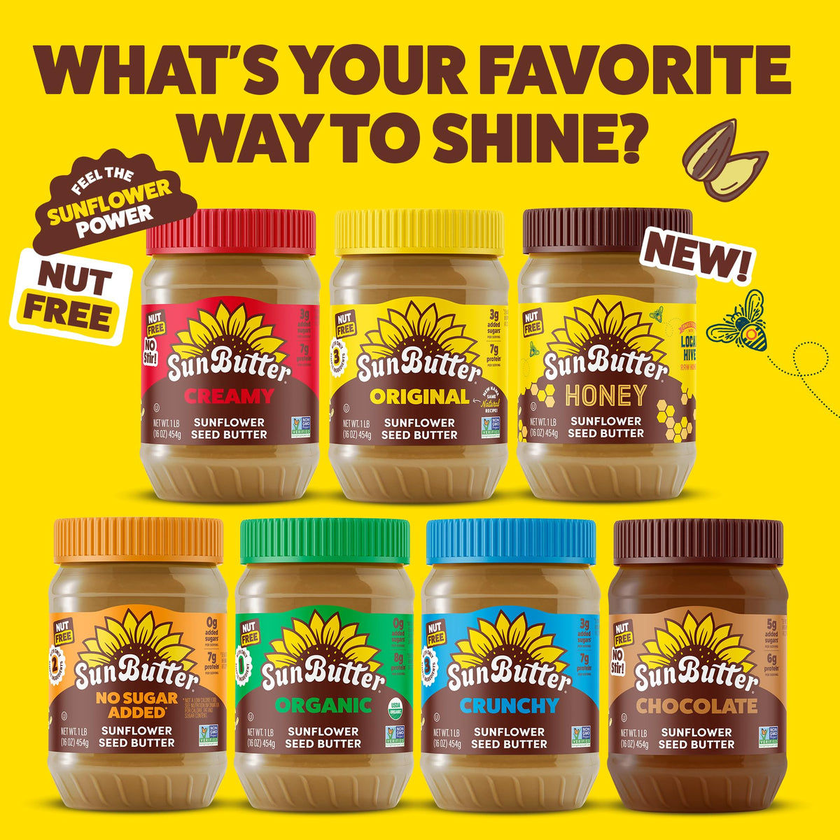 SunButter Organic topping on porridge for hearty mornings