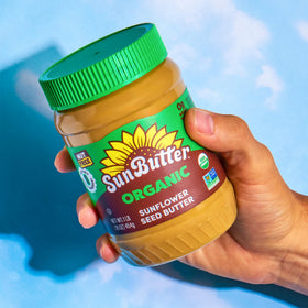 SunButter Organic added to a smoothie for velvety texture and flavor