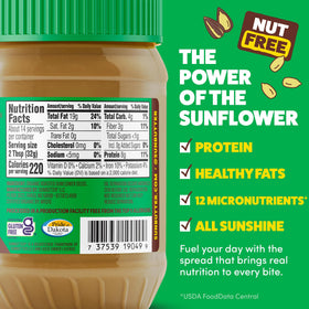 SunButter Organic spread on toast showing nut-free protein boost