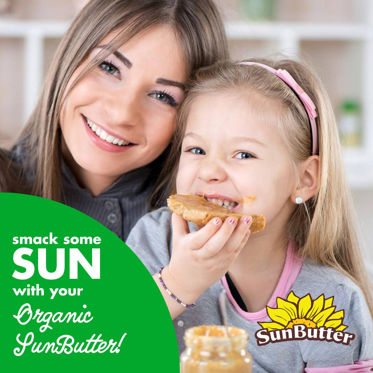 SunButter vegan kosher non-GMO verified jar supports clean eating.