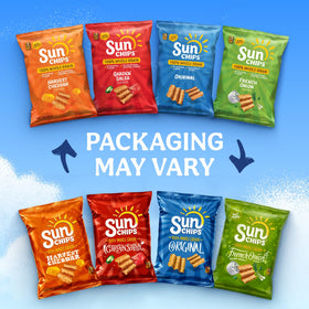 Chips made with 100% whole grains offering a satisfying crunch with less fat than standard chips.