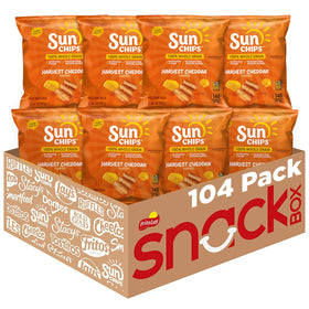 SunChips Harvest Cheddar bag 1oz offers convenient whole grain snacking on the go.