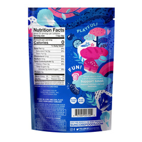 Suncore Foods Blue Butterfly Pea Powder spoon-dispense showcases easy dosing for recipes.