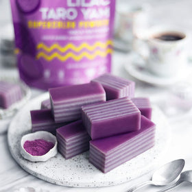 Suncore Foods Lilac Taro Yam Powder taro origin noted for natural color inspiration.