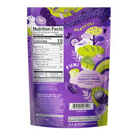 Suncore Foods Purple Sweet Potato Powder bottle close-up highlights color-rich powder quality.