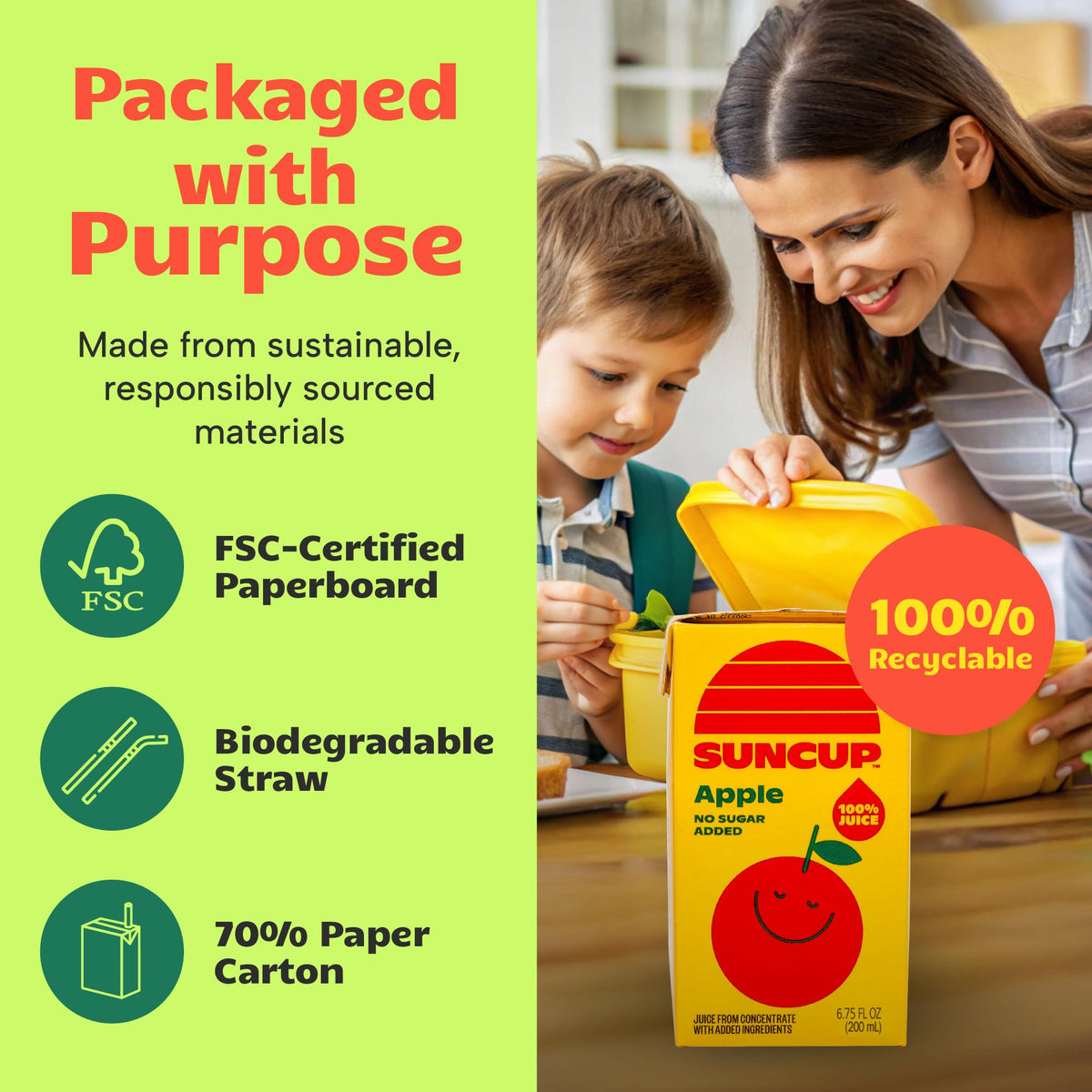 SunCup ideal for birthdays, field trips, and on-the-go snacking