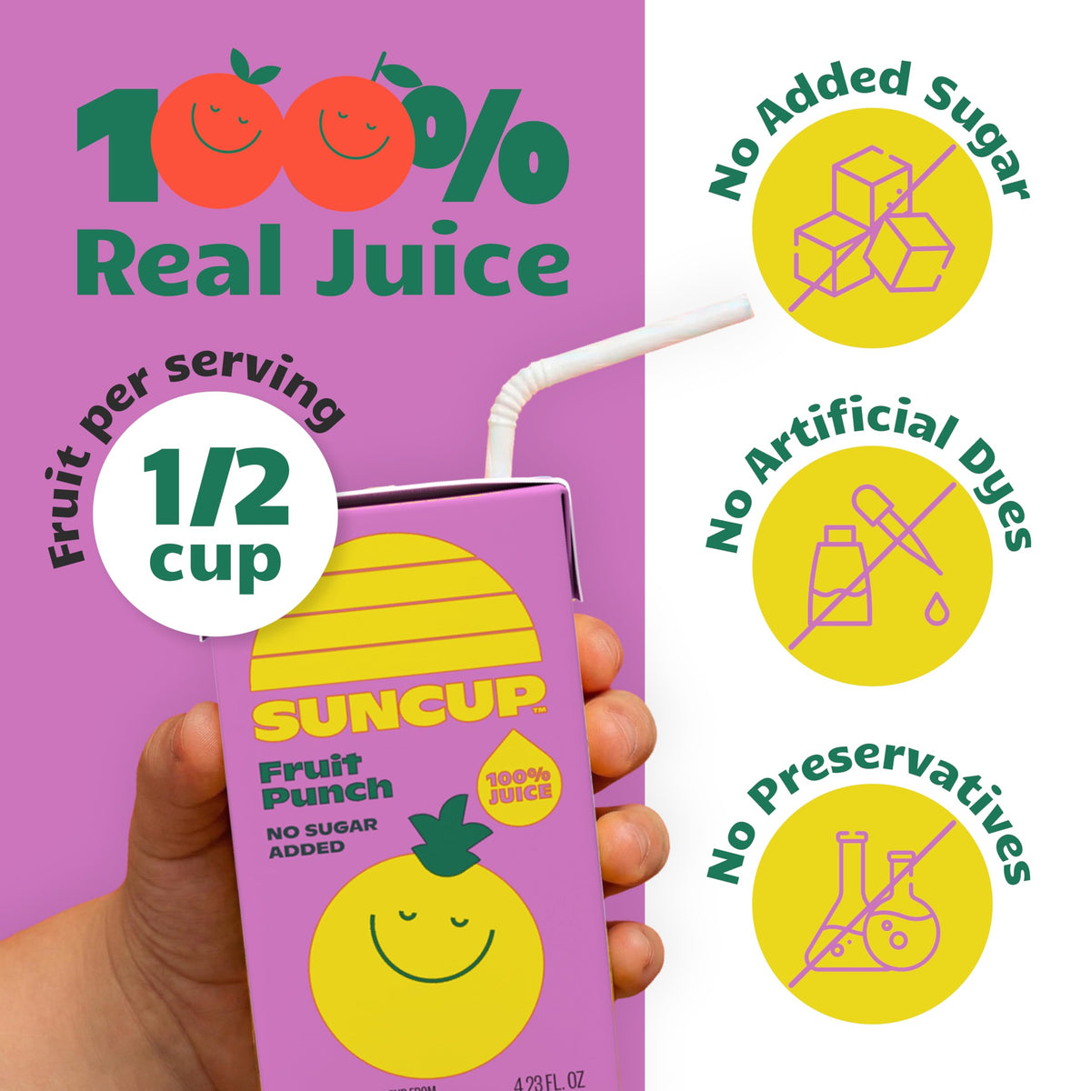 SunCup bulk 40-pack ready for school lunches, parties, and playdates