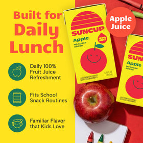 SunCup in a classroom scene, a trusted school juice option