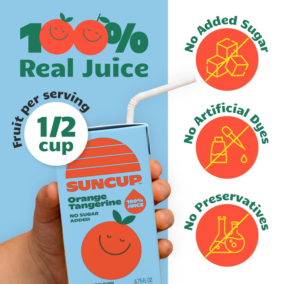SunCup 40-pack bulk juice boxes, great for classrooms.