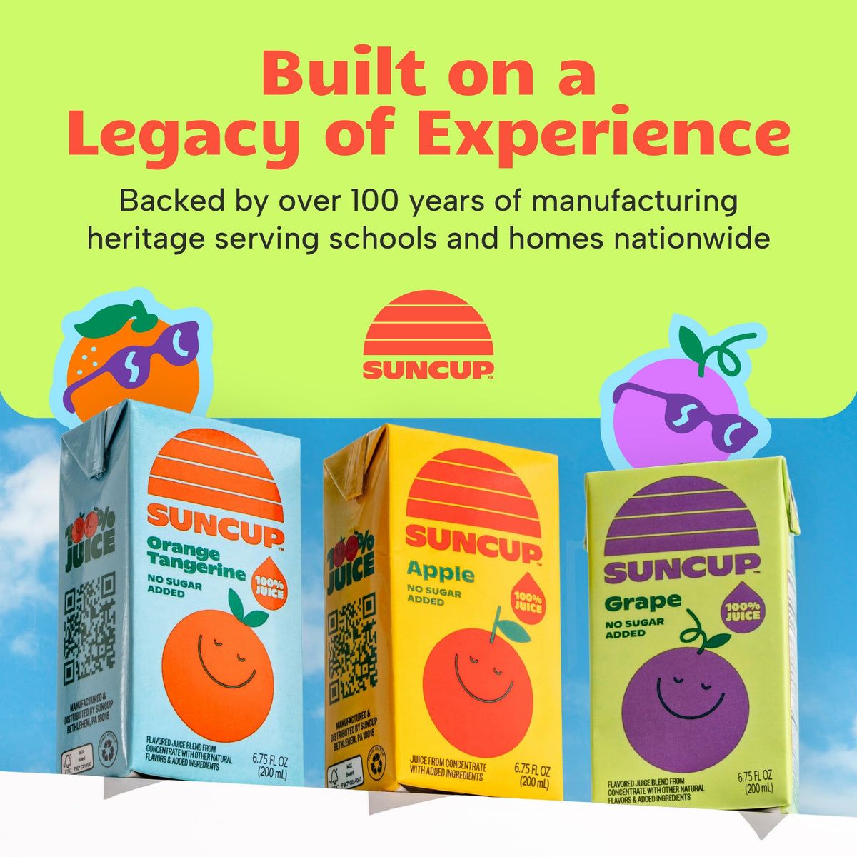 SunCup meets Smart Snacks, gluten-free, and Star-K Kosher standards