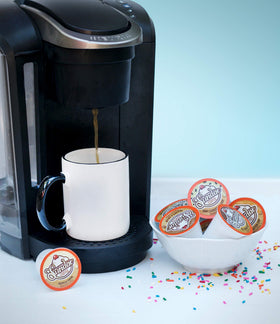 Iced coffee moment with Sundae Maple Walnut flavor.