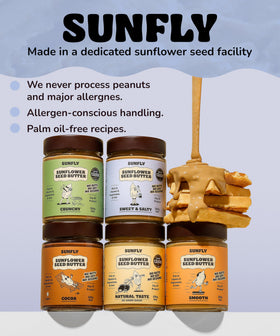 Sunfly Sunflower Butter family-friendly option suitable for kids and athletes.