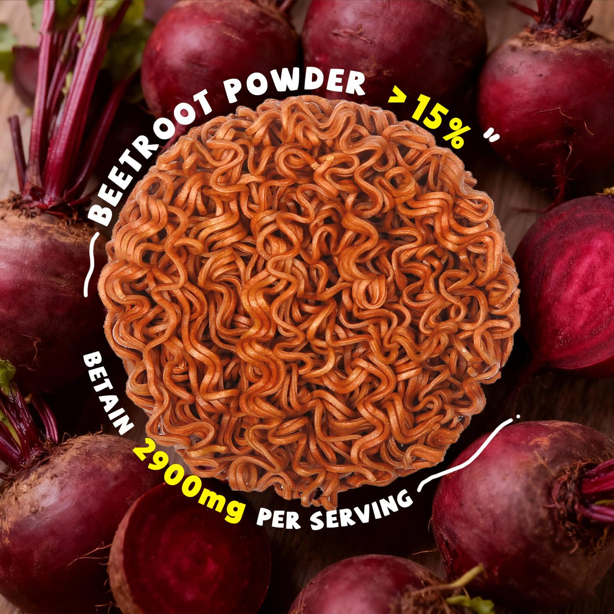 SUNGIVEN beetroot ramen bowl ready for quick meals
