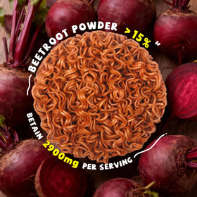 SUNGIVEN beetroot ramen bowl ready for quick meals