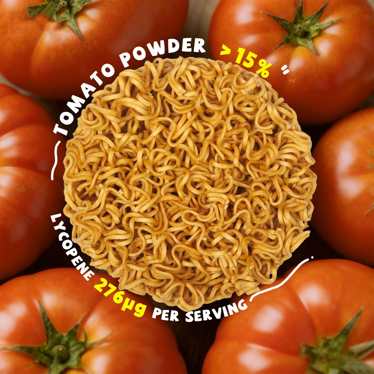 SUNGIVEN Organic ingredients close-up with non-GMO wheat flour and vegetable powders.