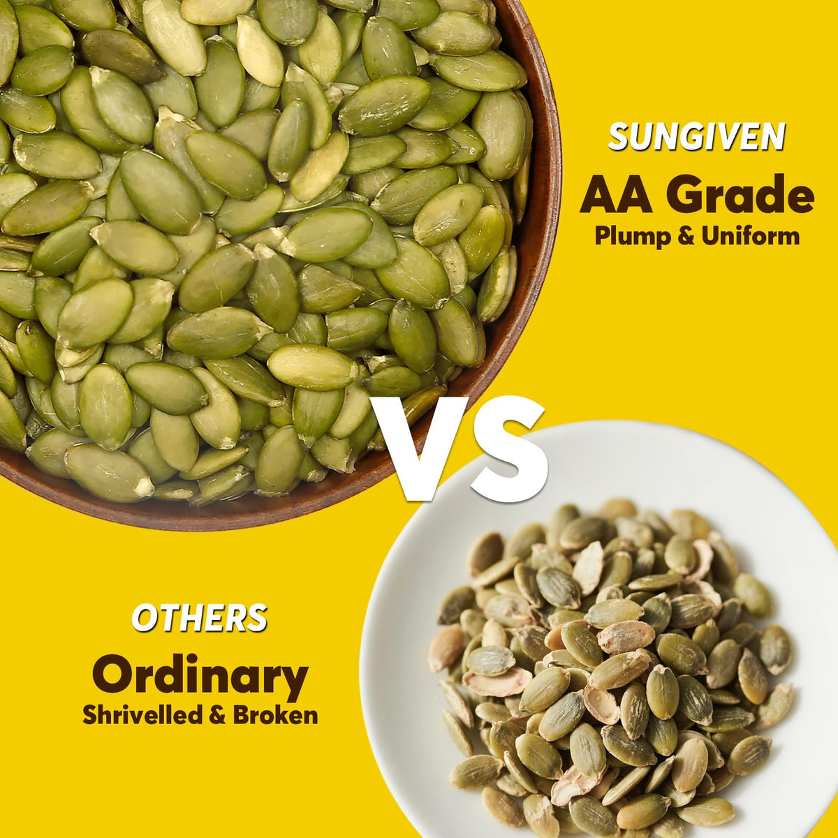 SUNGIVEN Pantry staple pumpkin seeds 28oz for everyday snacking and recipe versatility.
