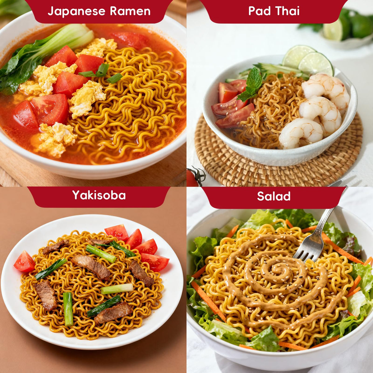 SUNGIVEN ramen noodles with chopsticks, ready for versatile meals.