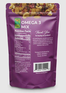 Sunhill Naturals Omega-3 Deluxe Mix grab-and-go snack for busy days