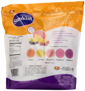 Close-up of colorful Sunkist Fruit Gems highlighting natural fruit flavors.