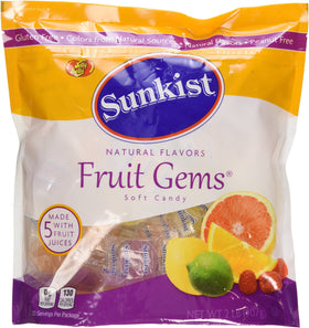Sunkist Fruit Gems pack—vibrant, shareable candy for parties and gatherings.