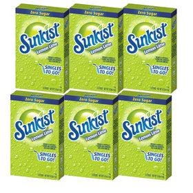 Sunkist Singles To Go lemon-lime packets for easy on-the-go flavor